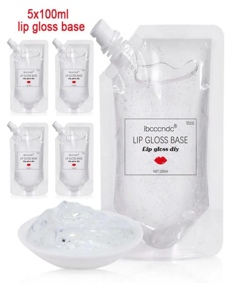 500 ml transparente Lipgloss Foundation Gel Lipglasur Material Geruchsloser Feuchtigkeitsfeuchtigkeit Gloss Foundation DIY Whole2887000