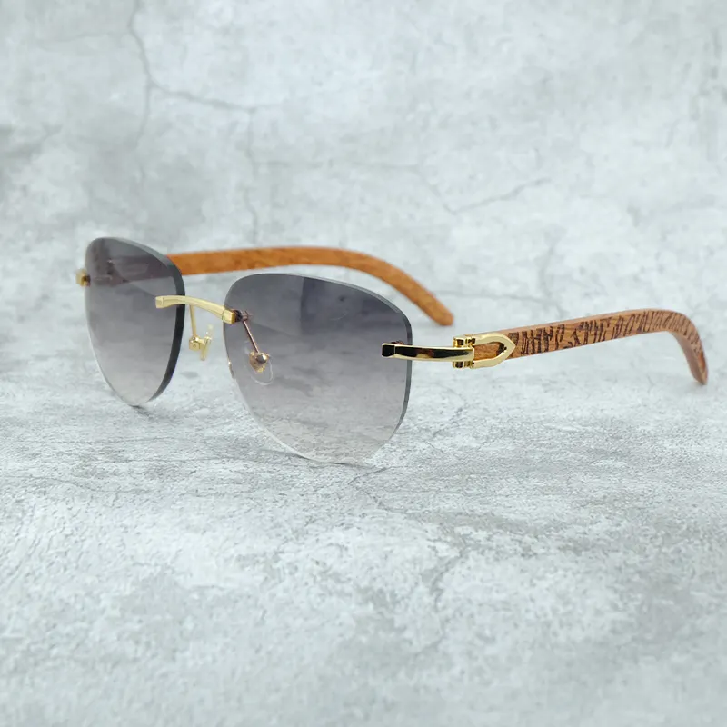 Óculos de sol de madeira oval Tigerwood elegantes óculos de sol para homens designers sem orçamento de tendências quadros de óculos clássicos