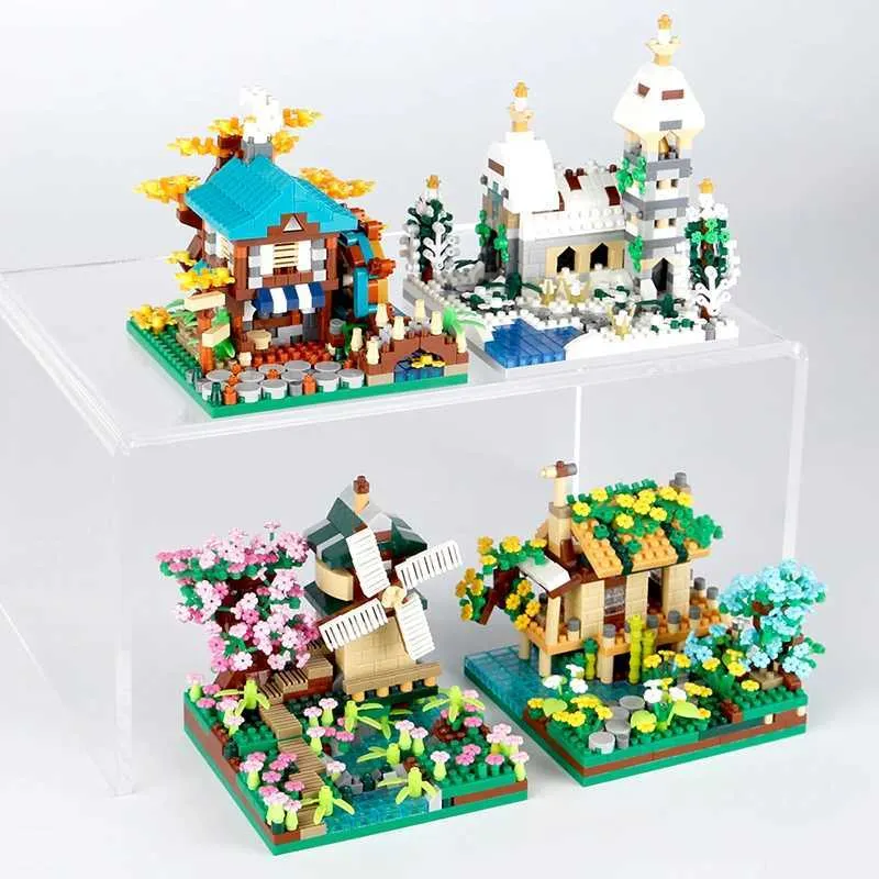 LULUFUN Set di blocchi da costruzione per casa sull'albero, set di modelli di blocchi da costruzione, giocattoli regalo per adolescenti e adulti
