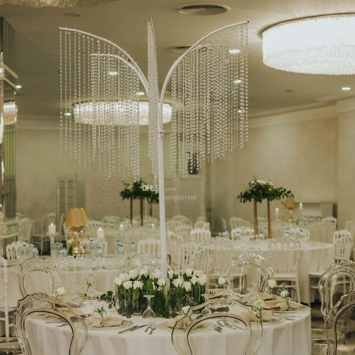 Ahorra a lo Grande en Compras al por Mayor de Centros De Mesa Blanco Para  Mesas De Boda Centros De Mesa De Soporte De Flores Acrílicos: Decoración De  ..., image size:1200x1200