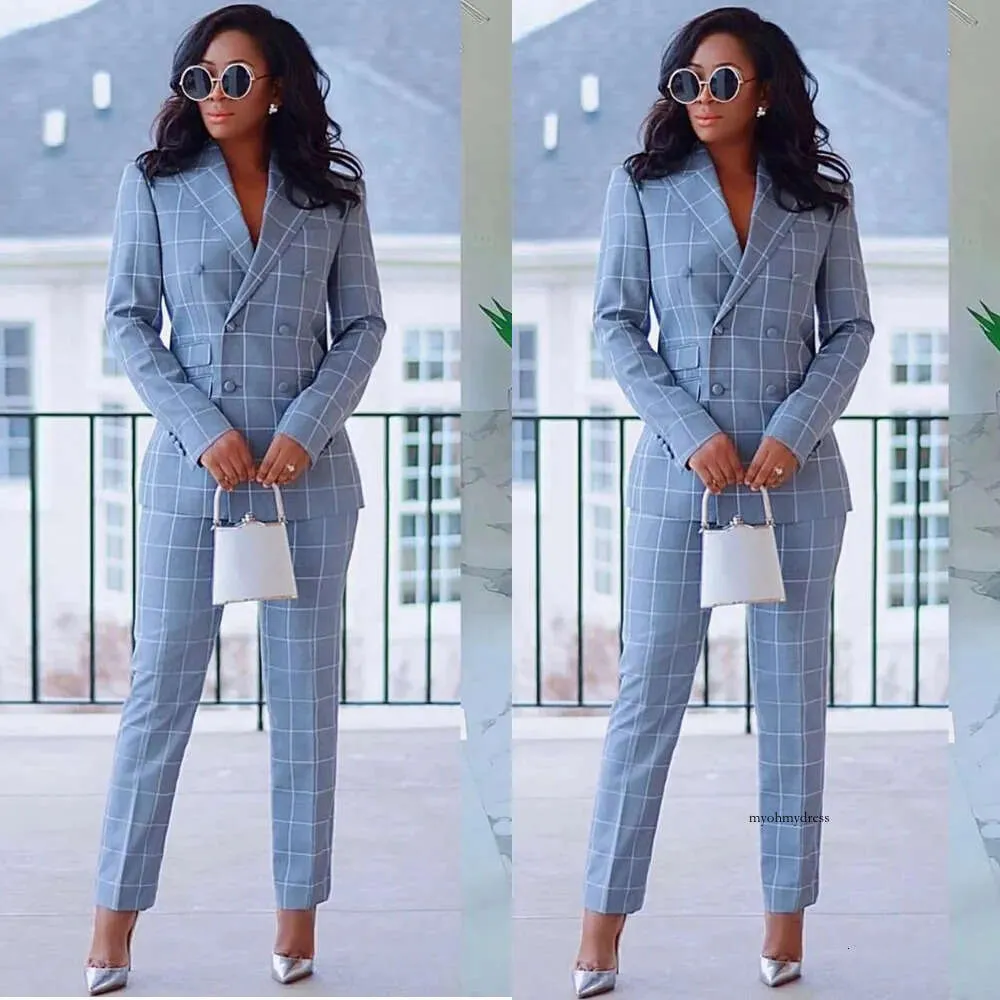 Womens grey check suit cheap