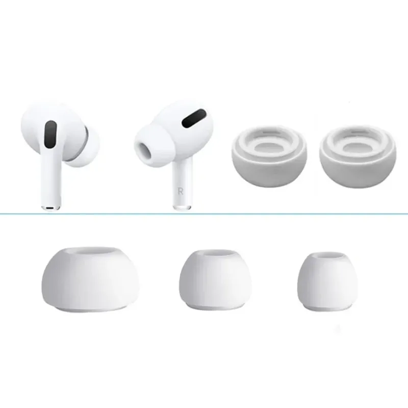 Newest Soft Silicone Earbuds Earphone Cases Earplug Cover for Apple Airpods Pro 3 Headphone Eartip Ear Tips Airpods3 Earcap Plug