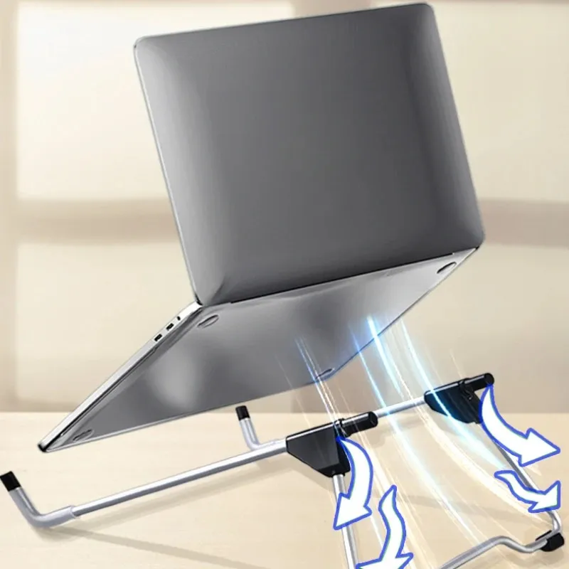 1 adet dizüstü bilgisayar standı tutucu katlama görüntüleme açısı/yükseklik için ayarlanabilir braket iPad 10-17 inç defter pc tutucu toptan satış