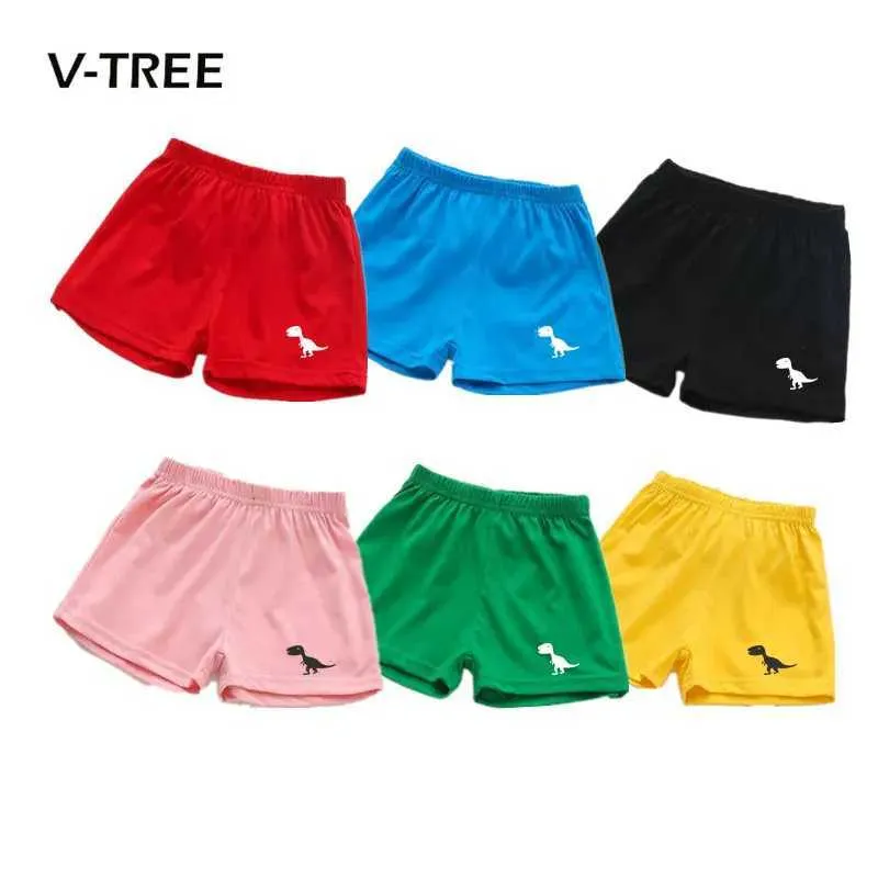 Shorts v-tree nieuwe zomer babyjongens en meisjes shorts candy color katoen strand shorts sport childrens merk babykleding 2-7T D240516