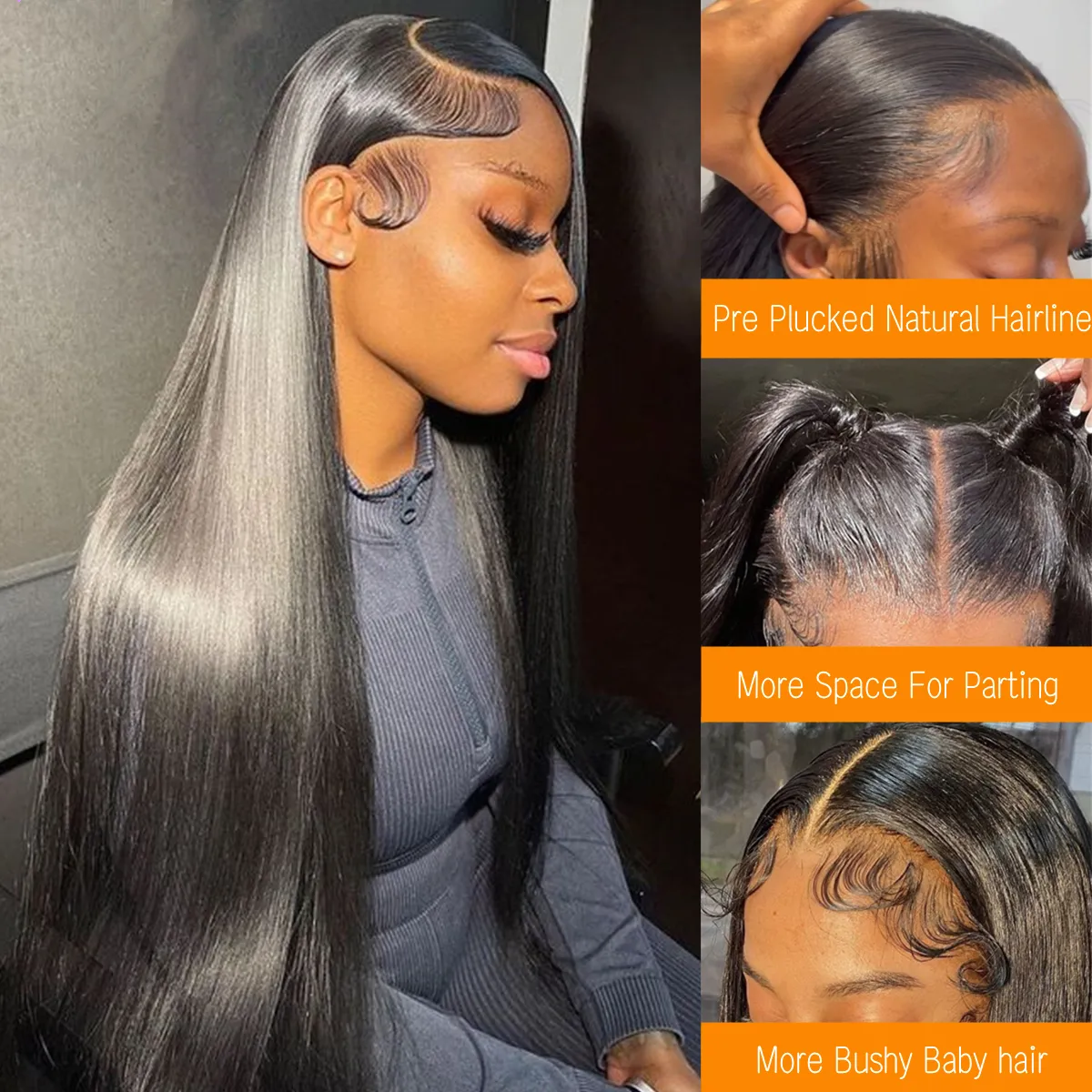 Pre Plucked Brazilian Frontal Straight Wig With HD Transparent Straight Lace Frontal And Large Cap Available In 13x4 13X6 And 4x 4XL Sizes For Women From Lacewigs13 79.4 DHgate.Com