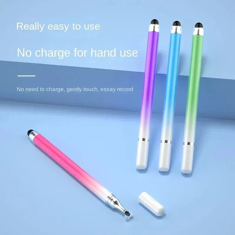 2 en 1 lápiz óptico para la tableta de teléfonos celulares lápiz táctil capacitivo para iPhone Samsung Android Phone Drawing Pencil