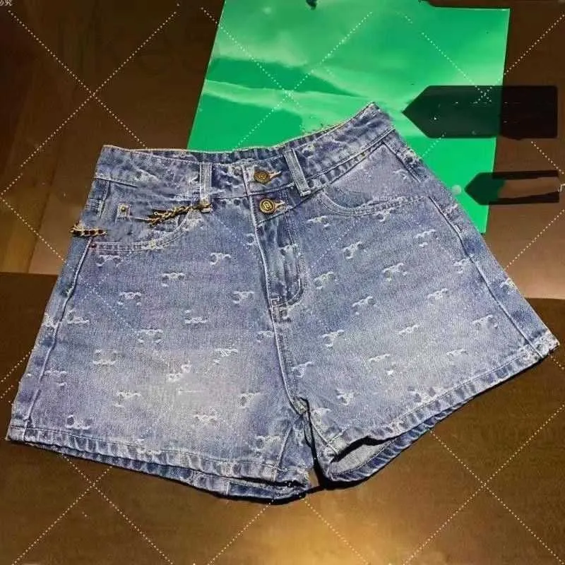 Kvinnors shorts designer sommar ny hög midja denim jeans smala brev jacquard shorts smlxlxxl3xl 994y
