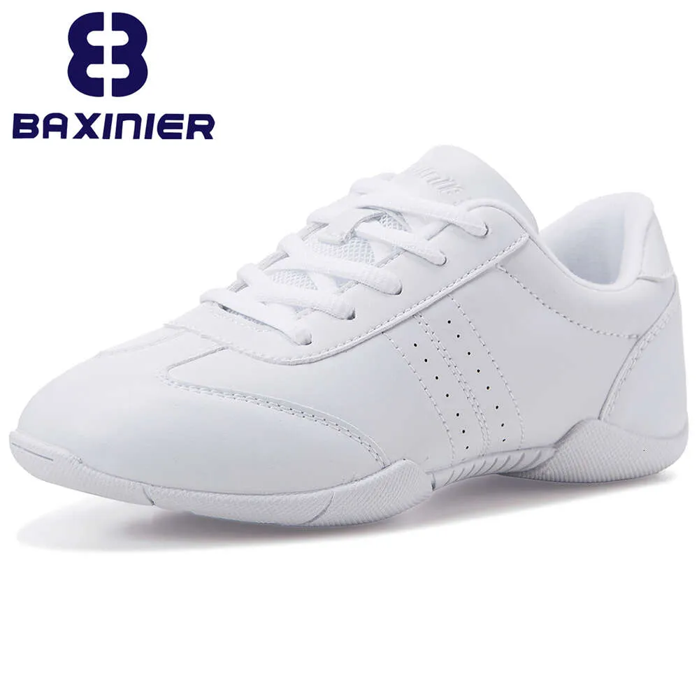 BAXINIER Girls Cheer for Women White Cheerleading Dance Sneakers Youth Shool Walking Shoes Athletic Training Tennis L2405 L2405