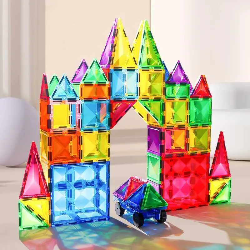 Hub 60pcs Children's Hub Magnetic Tiles Magnetic Tiles