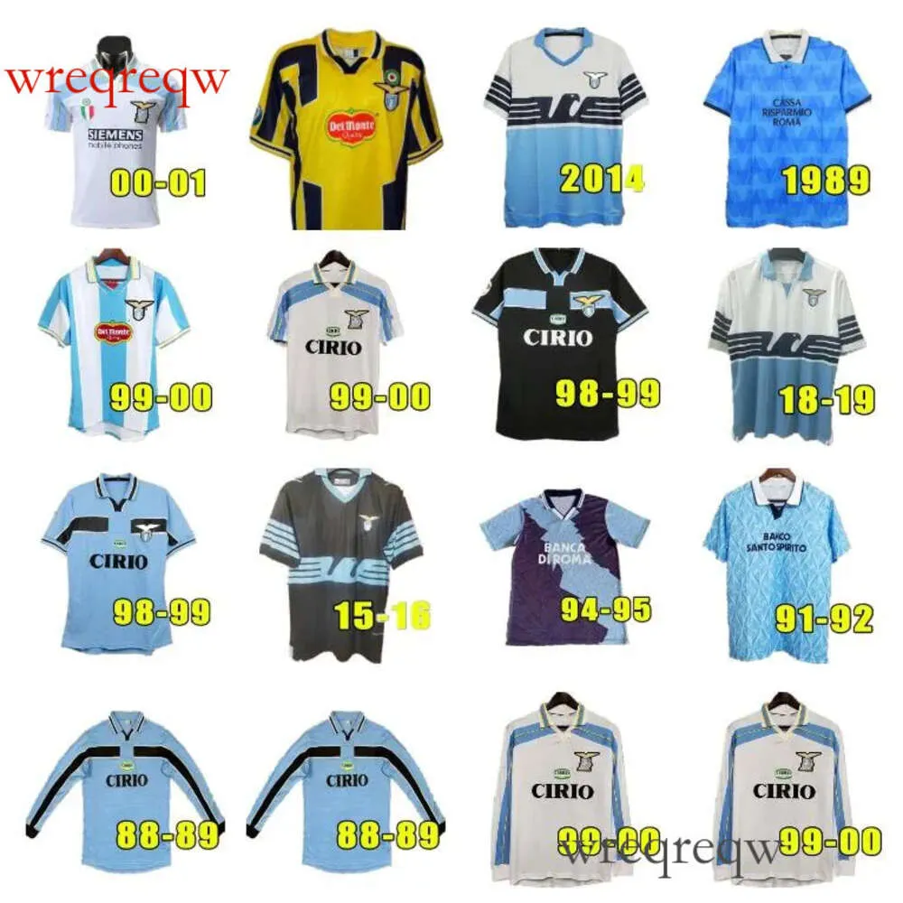 Lazio Retro Soccer Jerseys 1990 1991 1992 1998 1999 2000 2001 2015 2016 2018 Nedved Simeone Salas Gascoigne Football Shirt Veron Crespo Nesta 89 90 91 92 93 95 95
