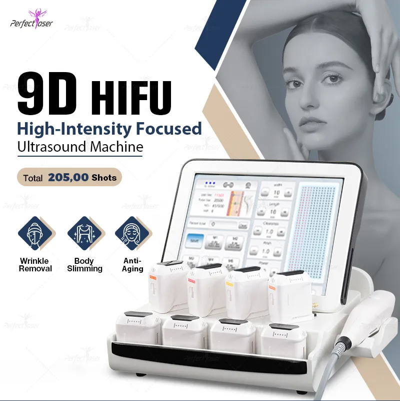 2 I 1 annan skönhetsutrustning HIFU -hud åtdragningsmaskin Hög intensitet Fokuserad ultraljudsteknologi rynka borttagningsenhet för ansikts kroppsspa användning
