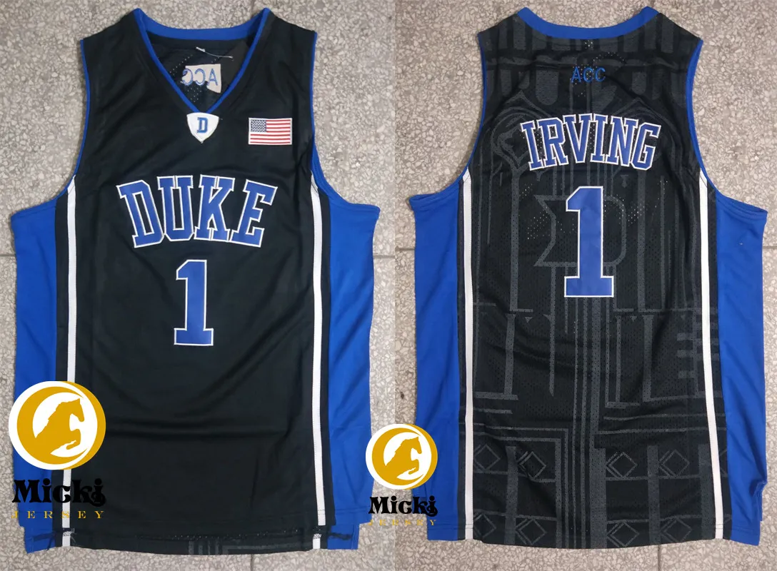 kyrie irving black duke jersey