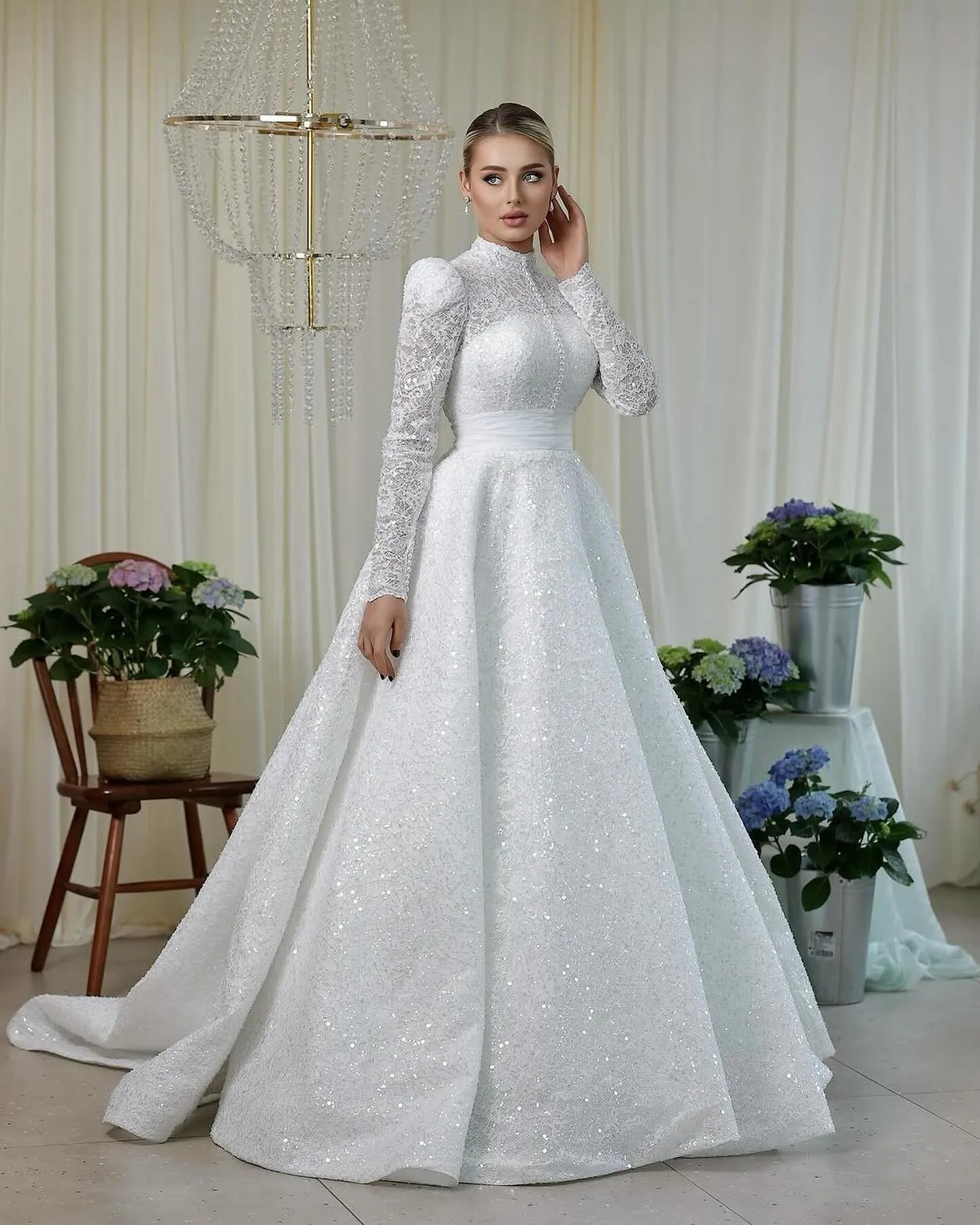 Islamic Bridal Dresses: Elegant A Line Wedding Gown... From Weddingteam,  $195.83 | DHgate.Com