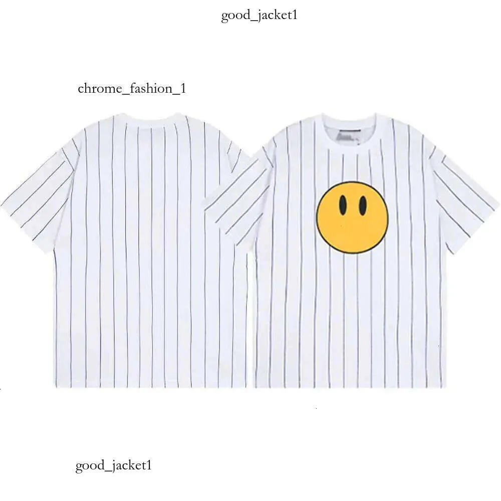 Çizim Gömlek Mens Designer T Shirt Yaz Çekmece Gömlek Smiley Yüz Bilezik Grafik Tee Kısa Kollu T-Shirt Trail Gülümseyen Gömlek Harajuku Tees Draw Force 724