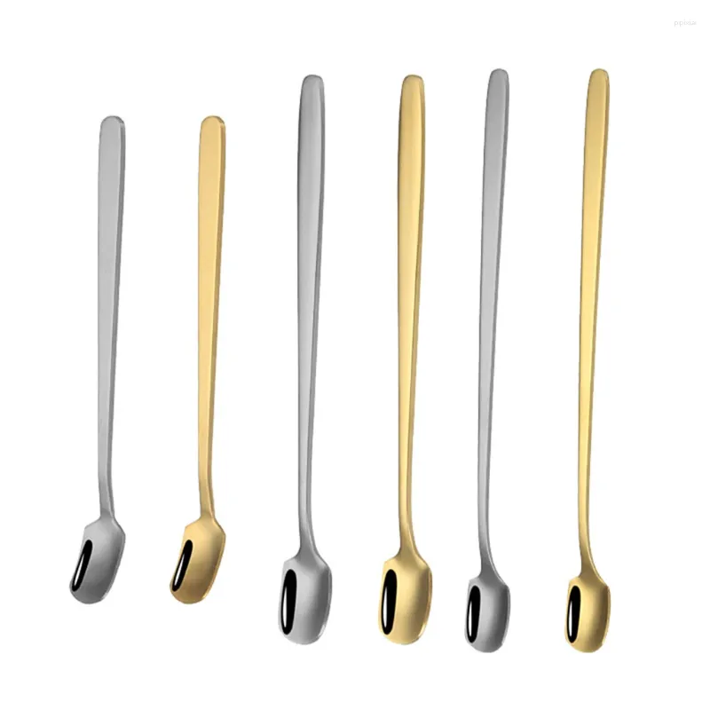 Zestawy naczyń obiadowych mieszając łyżki łyżki łyżki łyżki łyżki łyżeczki patyków na 15 cm/złoto