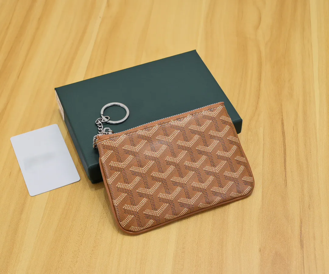 Luxury Genuine Leather Designer Plaid Card Holder Purse MATIGNON Wallet for Cards Money Passport and Coins