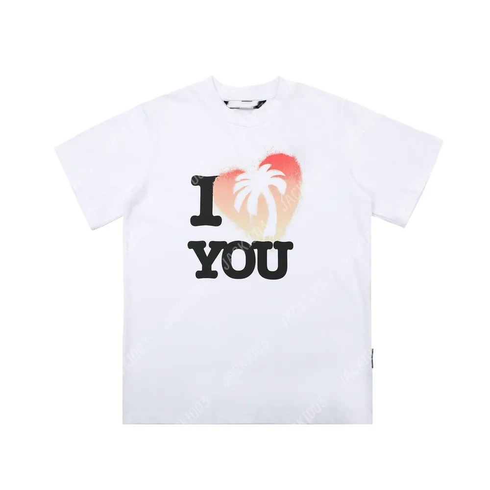 Palm 24SS Summer Letter Printing Logo T Shirt Boyfriend Gift Loose Oversized Hip Hop Unisex Short Sleeve Lovers Style Tees Angels 2243 WYE