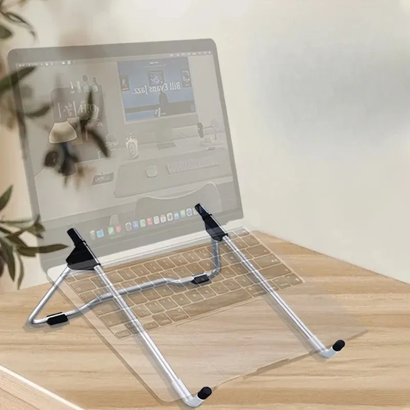 1 adet dizüstü bilgisayar standı tutucu katlama görüntüleme açısı/yükseklik için ayarlanabilir braket iPad 10-17 inç defter pc tutucu toptan satış