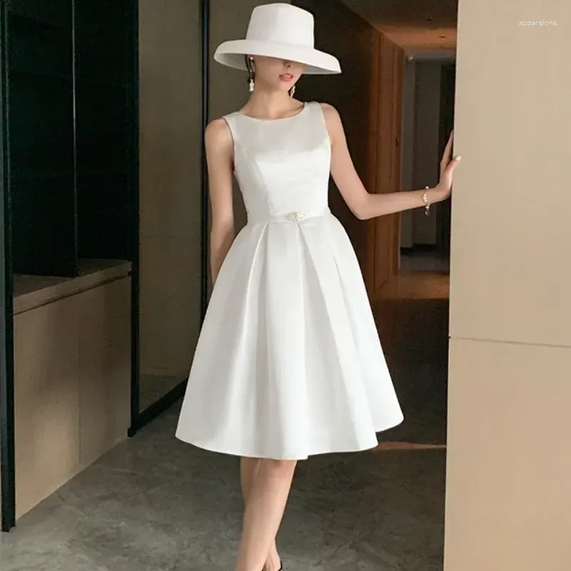 Simple white party dress on sale