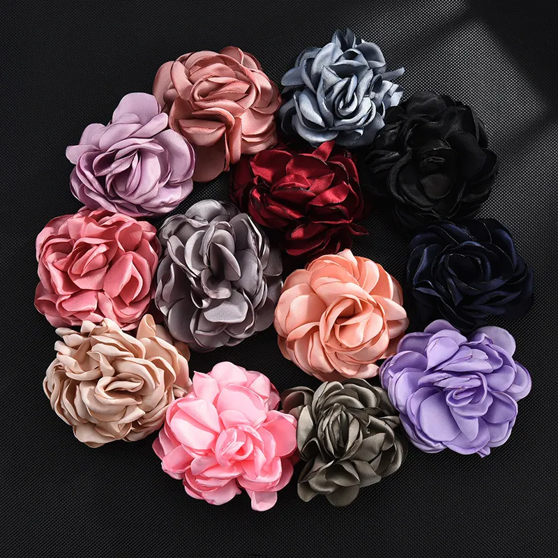 Flower Claw Clip Bridal Wedding Fascynatorzy Dziewczyny Panie Pasmo Pasmo Ladies Headpiece Pins Hair Pins Akcesoria Prom Fascynator Neekwor czerwony niebieski różowy czarny purpurowy czerwony