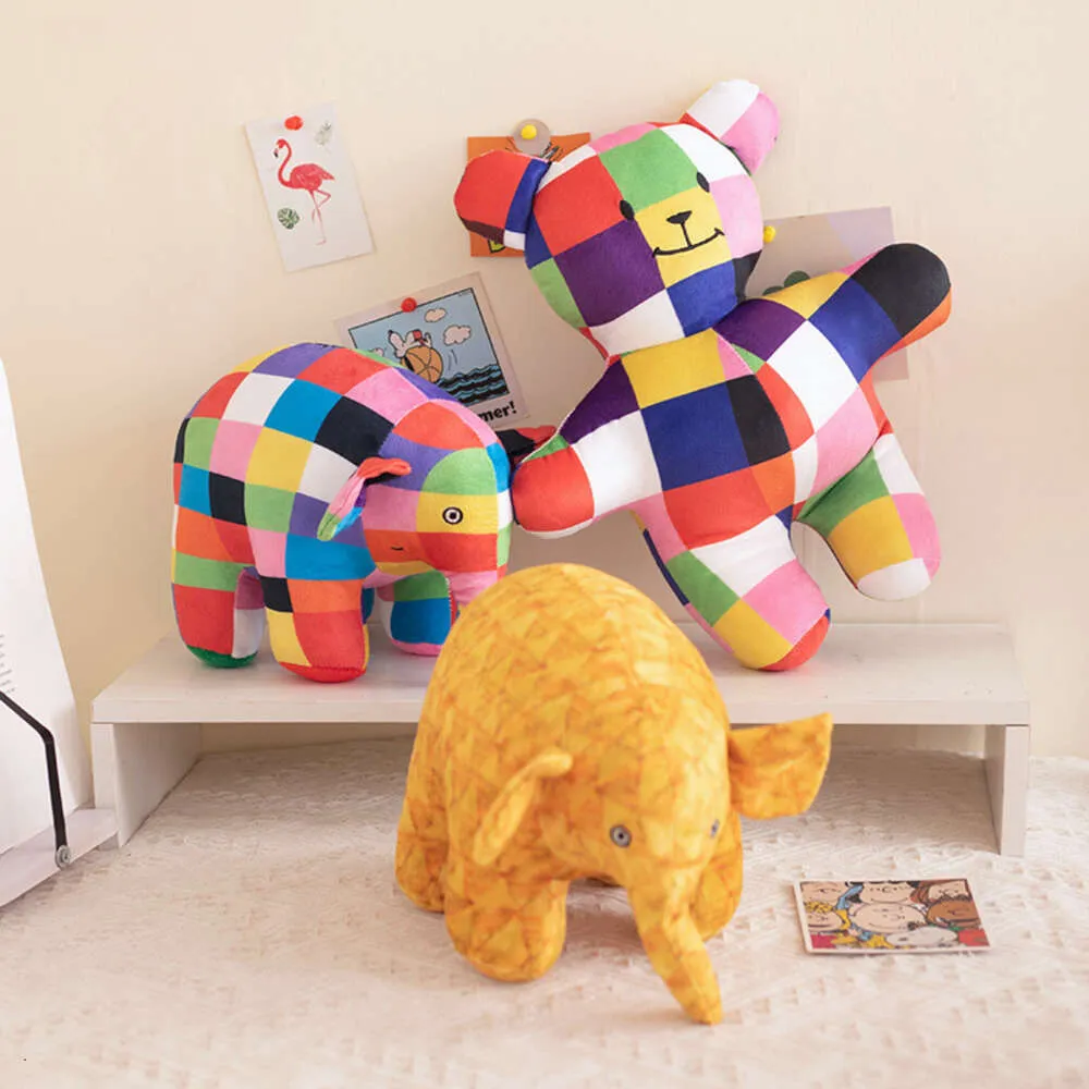 Elmer the elephant stuffed animal top