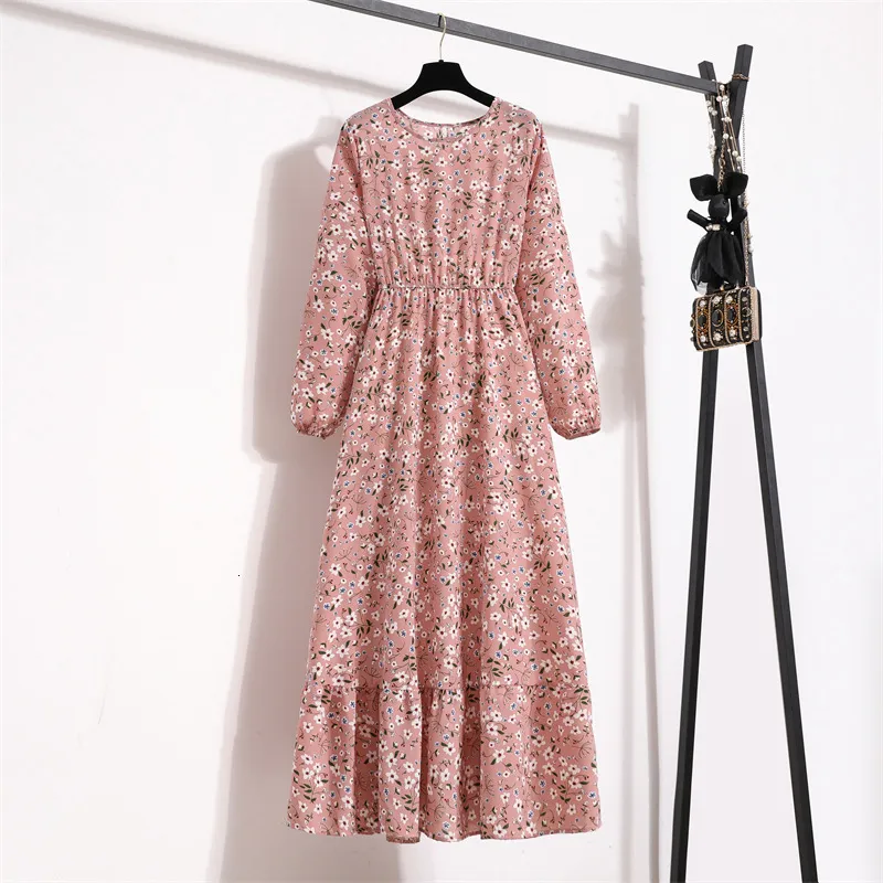 Vintage Floral Maxi Dress for Women - Elegant Black V-Neck Long Sleeve Office Floral boho vestido shein Vintage Floral Maxi Dress for Women - Elegant Black V-Neck Long Sleeve Office Floral boho vestido shein