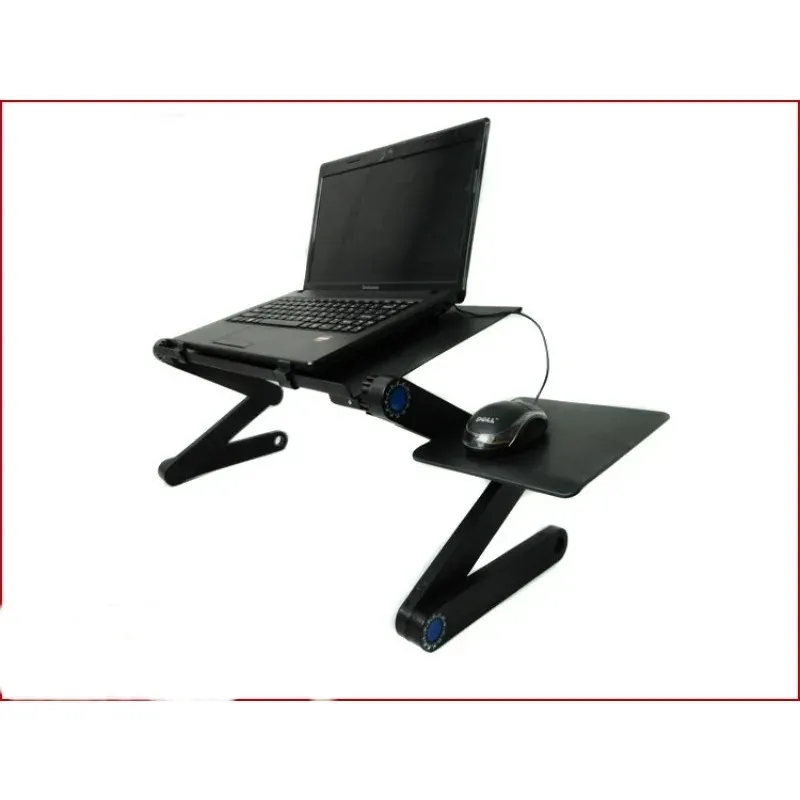 Laptop Stand Ajustável Laptop Stand Portátil Liga de Alumínio Lapdesk Para Sofá de TV Sofá PC Notebook Stand com Mouse Pad Pad