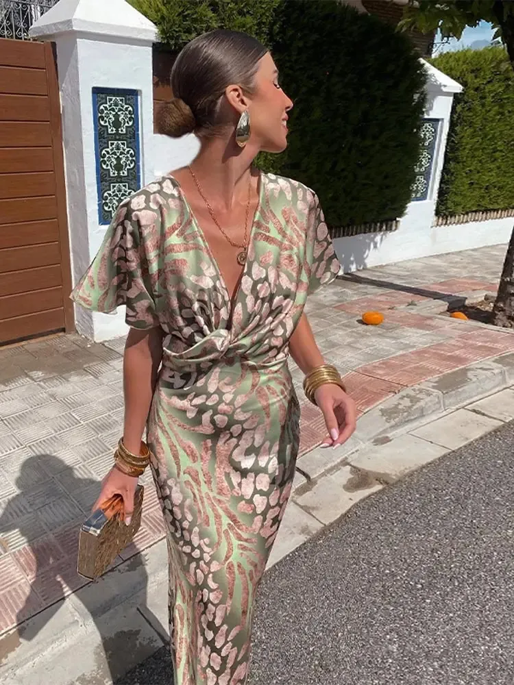 green emerald velvet dress Empire Waist Maxi Chiffon Evening Dress for Women