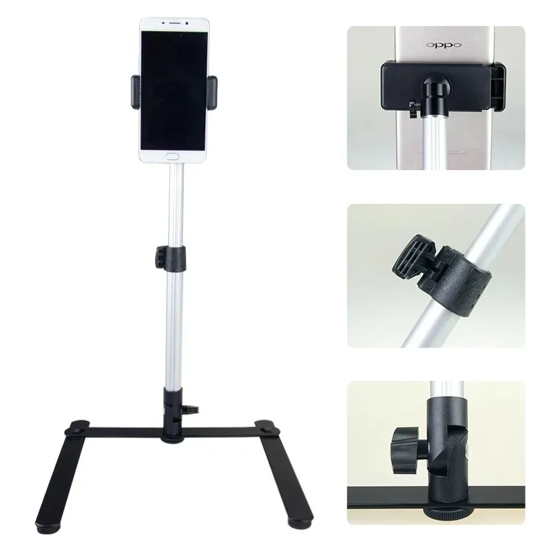 Fotografia regulowana stojak na stolik statywowy mini monopod klip telefoniczny