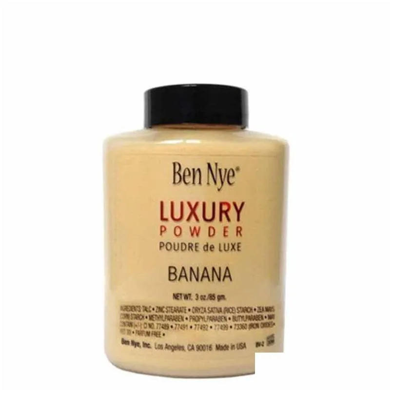 Face Powder Drop Sell Brand Ben Nye Luxury Pouder de Luxe Banana Loose 3oz/85G Leverans Health Beauty Makeup Otasv