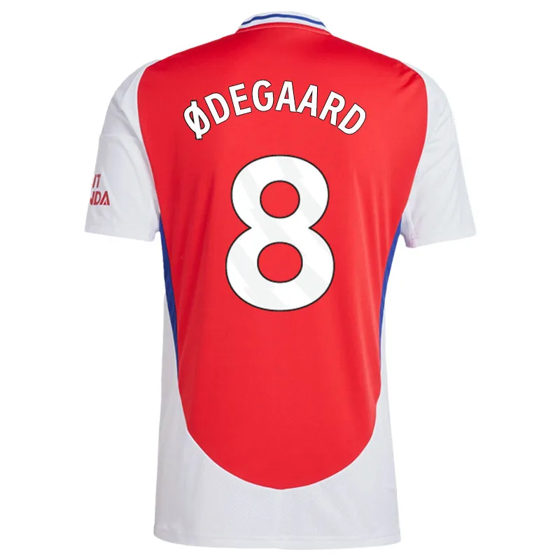 DHgate 2024 2025 Arsenal Home Soccer Jersey Saka Saliba Rice Havertz Player Version Football Shirt for Men and Kids Sports Outdoors