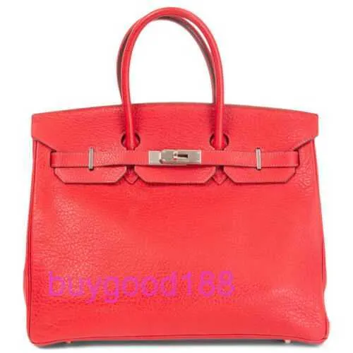 AA Briddkin Top Luxury Designer Totes Bag Stylish Trend Shoulder Bag 65213 Red Skipper Leather 35 Bag Womens Handbag