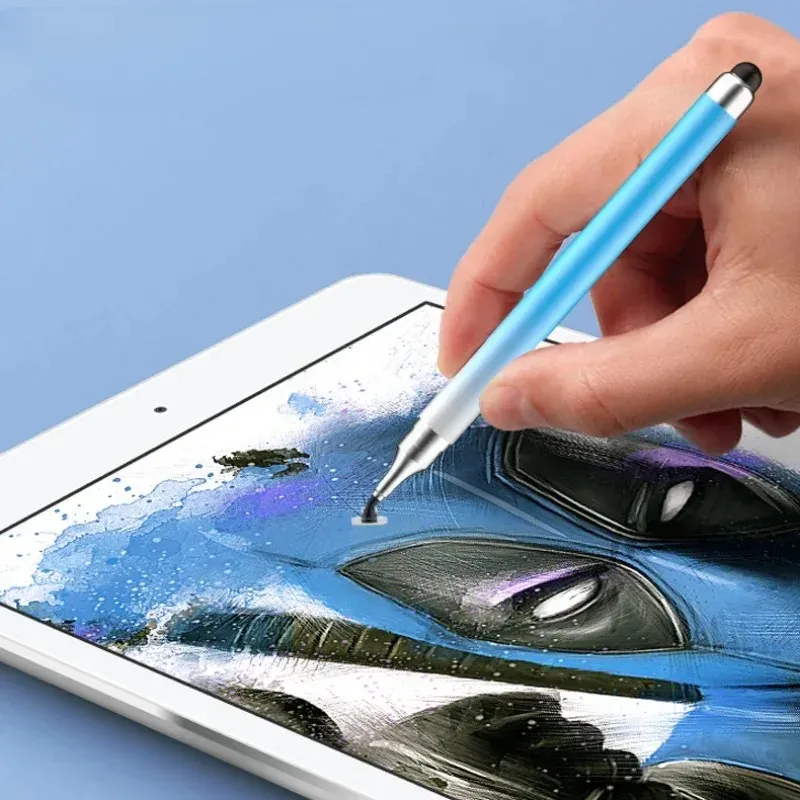 2 en 1 lápiz óptico para la tableta de teléfonos celulares lápiz táctil capacitivo para iPhone Samsung Android Phone Drawing Pencil