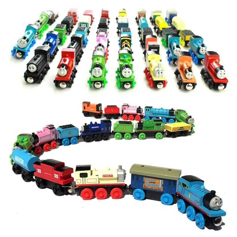 Diecast modelauto's Thomas en vrienden houten tas speelgoed trein model speelgoed molly gold dames toby trein speelgoedjongens en kindercadeau wx