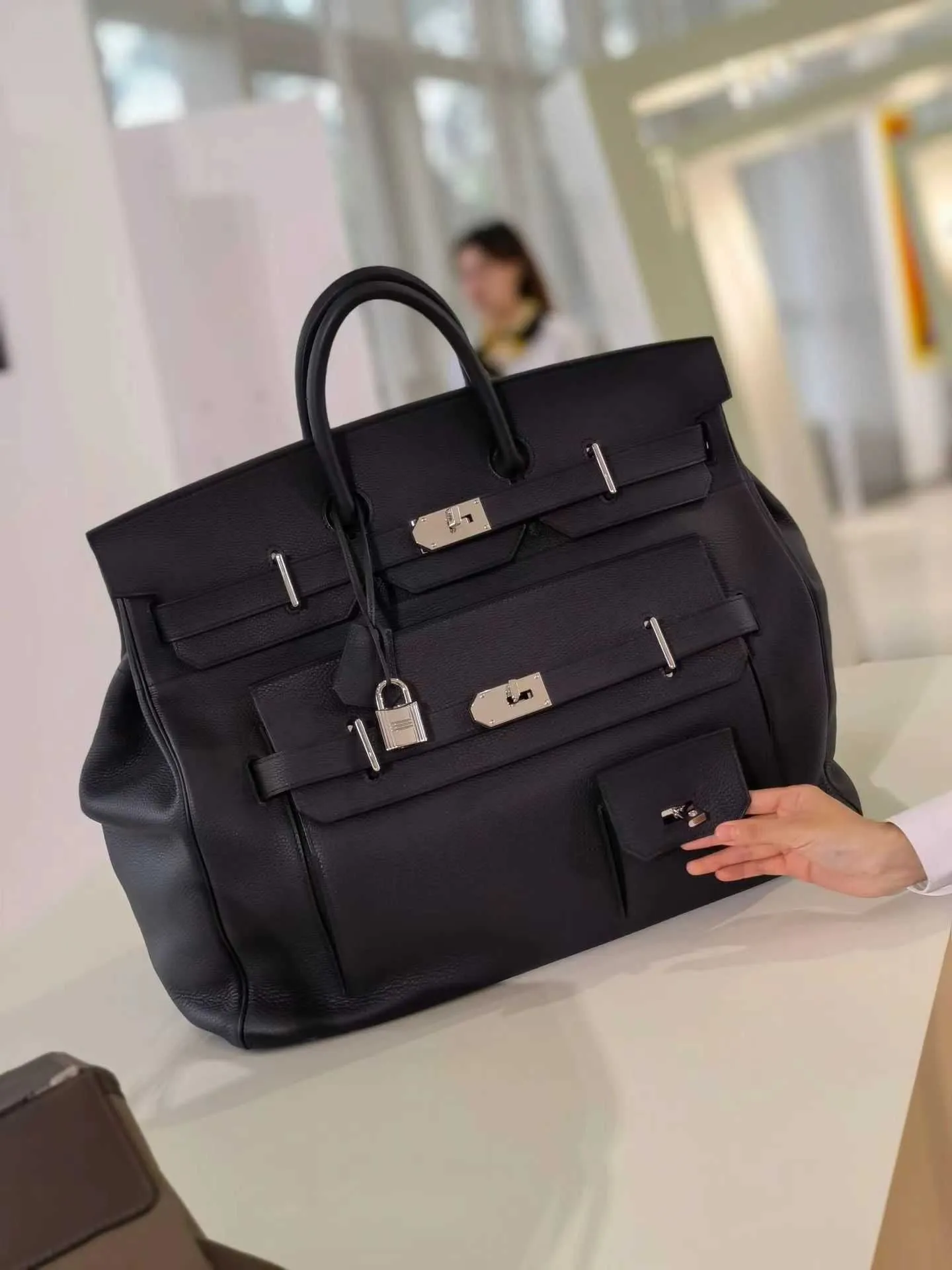 Platinum Extra Large Tote Bag - 50cm Unisex Travel Handbag with Large ...
