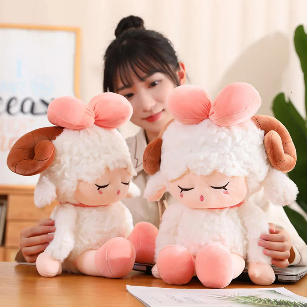 Constellations Toy Plushiers Kawaii Sleepy Girls Kids Plush Aries Doll Sheep Toys For Birthday Gifts Soft Cute Crops