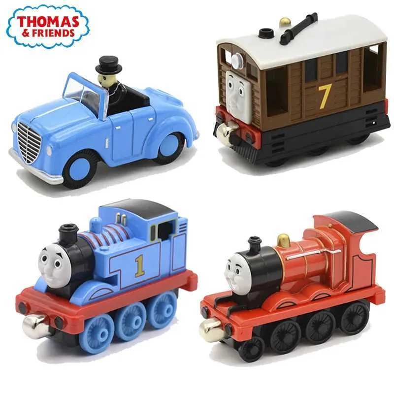 Diecast Model Cars 1 43 Thomas and Friends Metal Die Cast Magnet Trail Toy Car Emily Toby Ms. Rail Train Model Toy Childrens Christmas Gift Wx WX