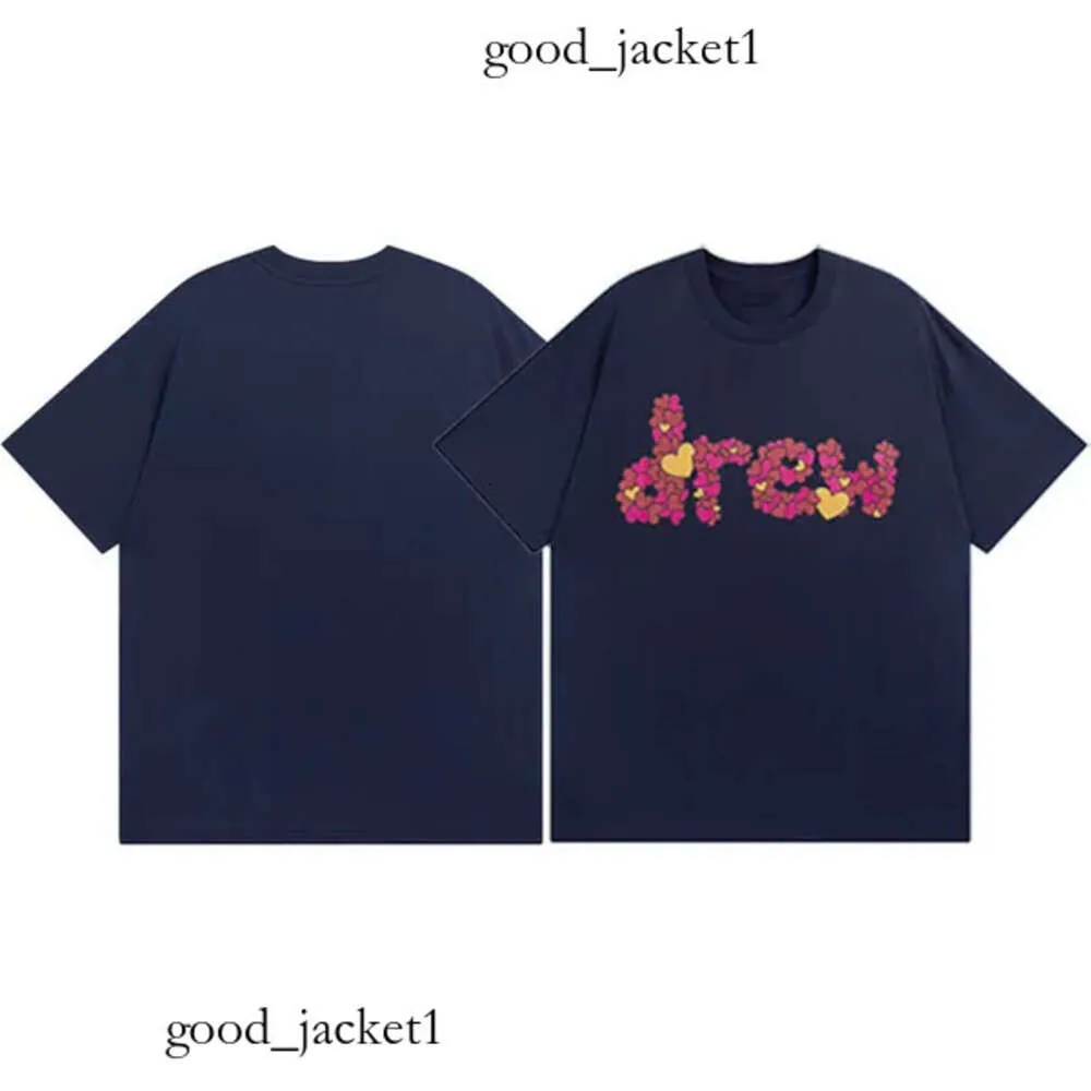 Rysuj koszulę męską designer T Shirt Summer Drawdrew koszulka buźka do twarzy Bransoletka graficzna koszulka z krótkim rękawem