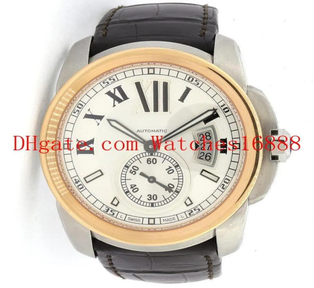 Calibre de qualité supérieure De Men039S Grand 42mm 2Tone Steel 18K Gold Automatic Homme Watch W7100039 Men039s Casual Watches3170272