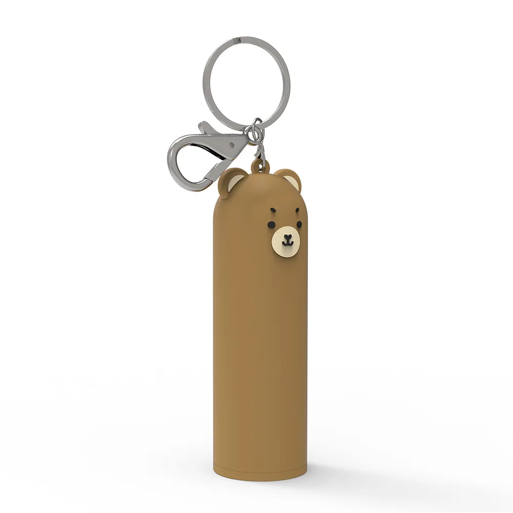 2024 PREMOTIONAL Present Keychain Sötbjörn utomhus bärbar kraftpack USB C Mobiltelefon Power Pack Outdoor Power Charging Treasure ryggsäck hänge