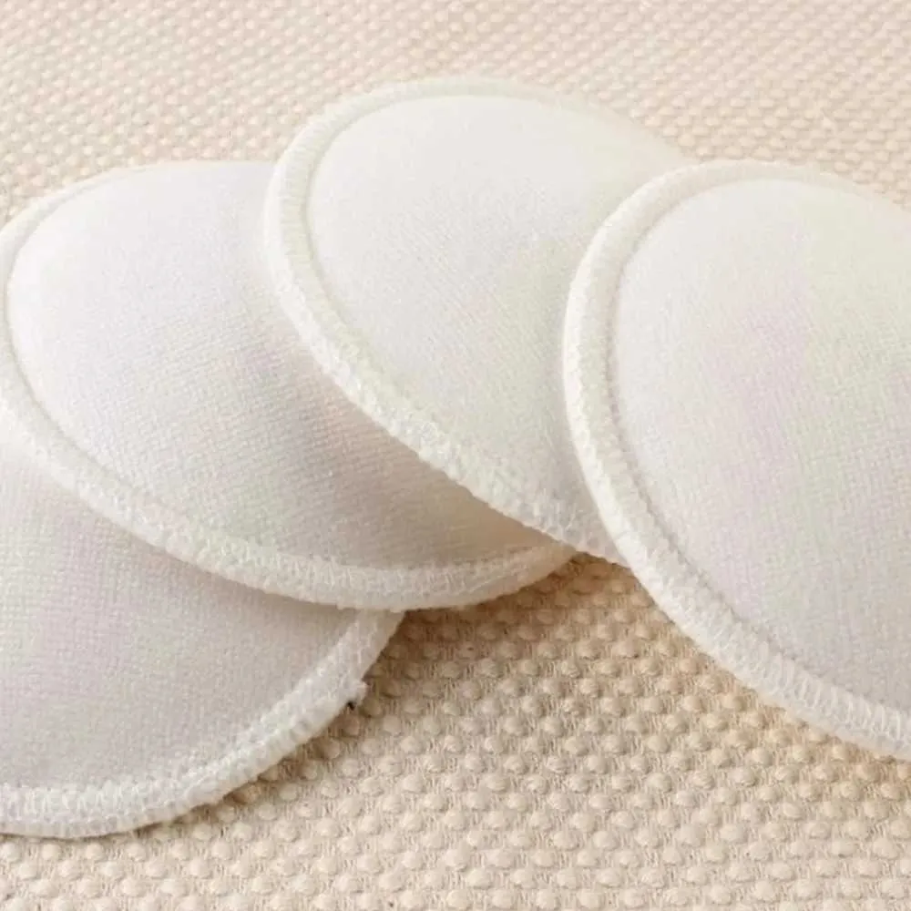 Breast Pads 4 new bamboo breast care pads suitable for mothers washable and waterproof feeding pads reusable bamboo breast pads d240516