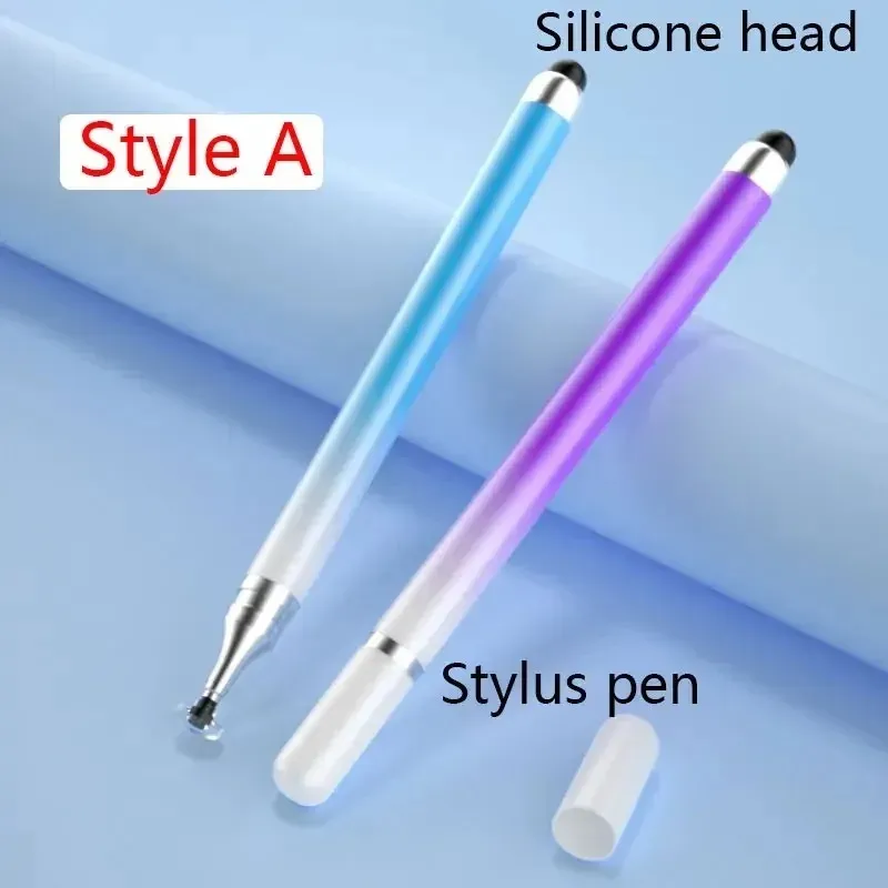 2 in 1 stylus pen voor mobiele tablet capacitief aanraakpotlood voor iPhone Samsung Universal Android telefoontekeningscherm potlood