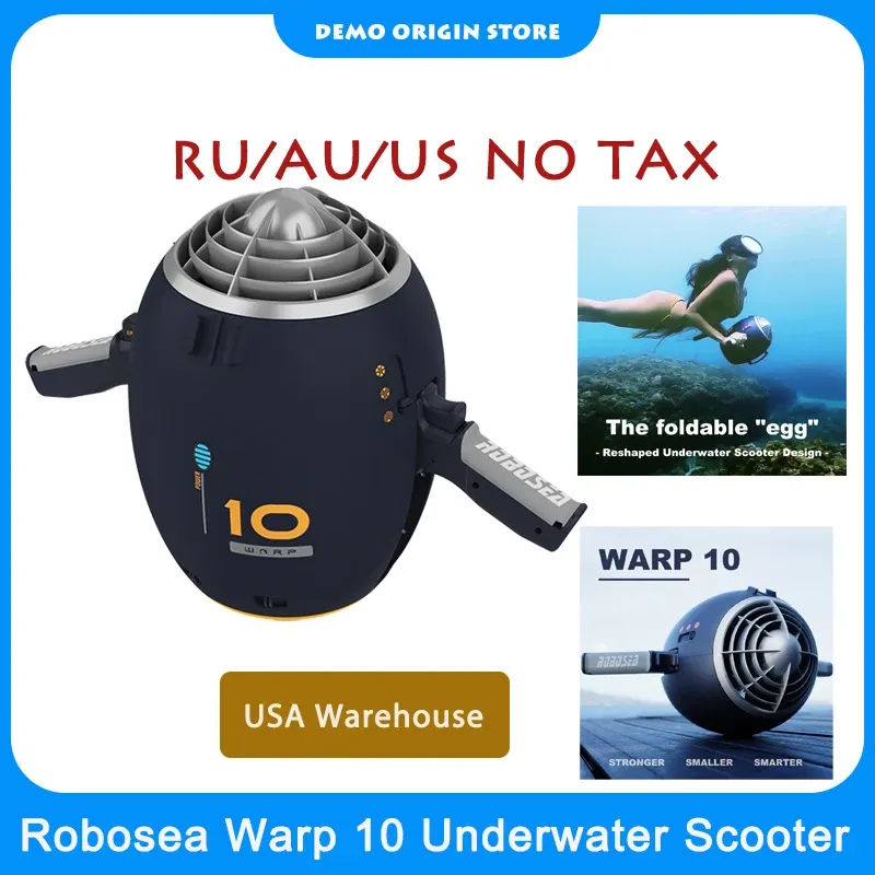 Robosea Warp10 Scooter Sous-Marin Smartunderwater Scooter Wasserpropeller Tauchausrüstung Unterwasserbike für Marine Pool Sport Sport