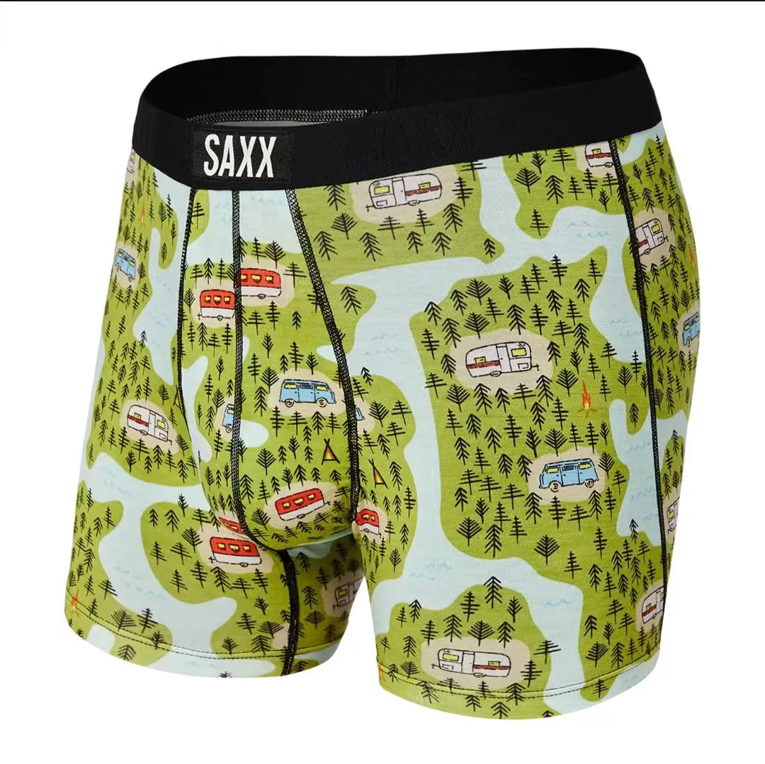 Canada Saxx Slim Fit Viscose Fibre doux et confortable Elastic Men's Flat Corner Pantals Underwear Mens Underwear Summer