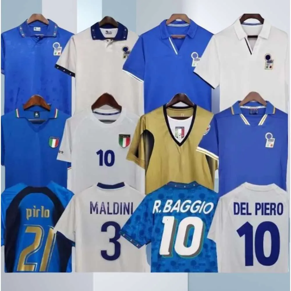 1982 Italys retro piłka nożna 1990 1996 1998 2000 Fan Home Football 1994 Maldini Baggio Donadoni Schillaci Totti Del Piero 2006 Pirlo Inzaghi Buffon Football Kit