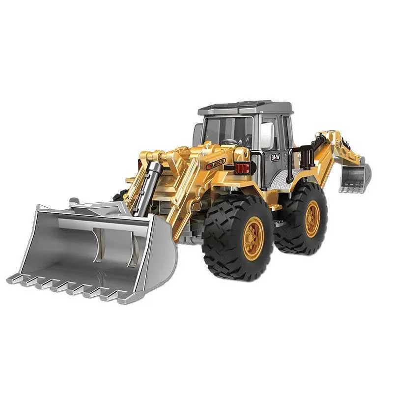 Diecast Model Cars Die Casting Excavator Tractor Cement Truck Bulldozer Crane Toy Model Wholesale Boy Gift Excavator Eloy+Plastic Vehicle Education WX