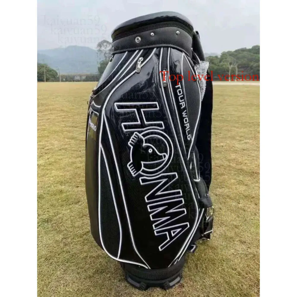 Svart golfpåsar Honma Cart Bags Golf Trip Kit Waterproof Large Capacity Golf Bag Lämna oss ett meddelande för mer information och bilder 2072