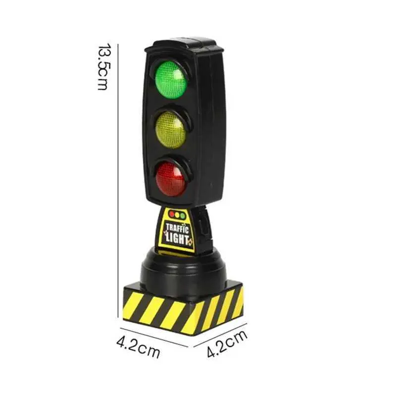 DHgate Diecast Model Cars Sounding Traffic Light Toy Road Signs for Brio Train Sets Toys Gifts
