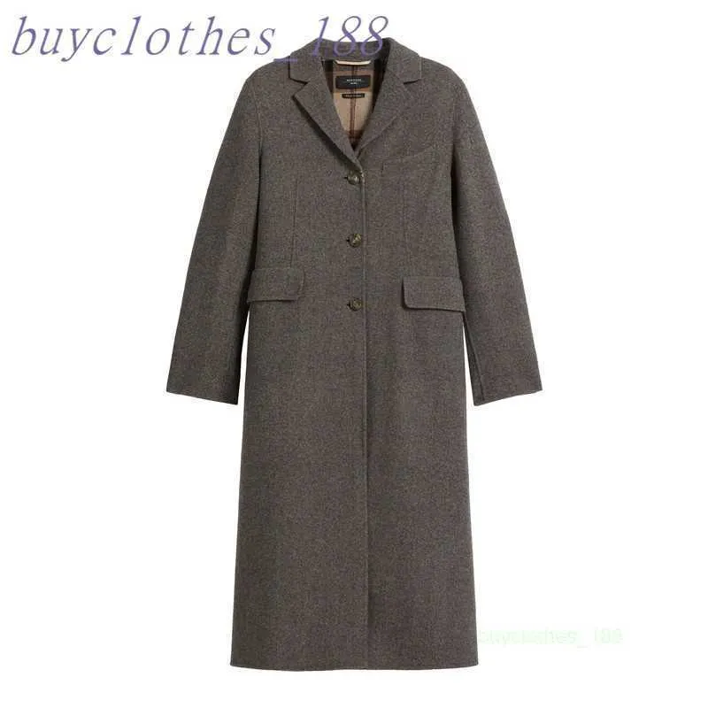 Frauen mit mittlerer Länge Trench Coat Maxmaras Wolle Mischmantel Italienische Marke Frauen Luxusmantel hochwertiger Kaschmirmantel PJVU