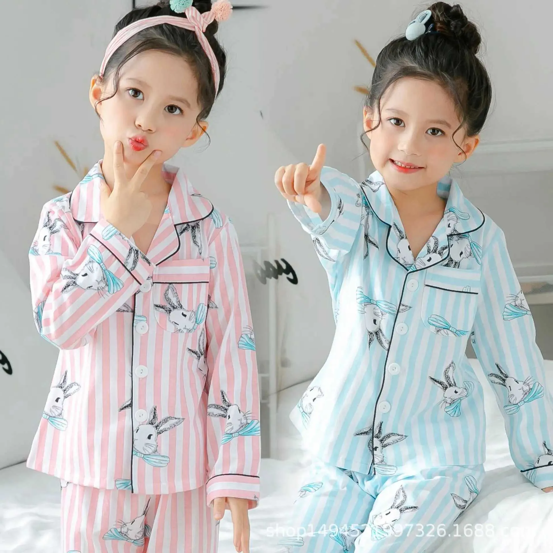 Pajamas Childrens Pajamas 2024 Autumn Spring Girls and Boys Pajamas Baby Clothing Animal Cartoon Family Clothing Cotton Childrens Pajamas d240516